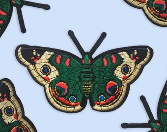 Patch thermocollant big green butterfly / DIY appliques et écusson textile / Malicieuse shop