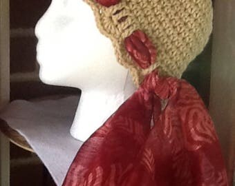New adult retro style hat, women's accessory, winter apparel,