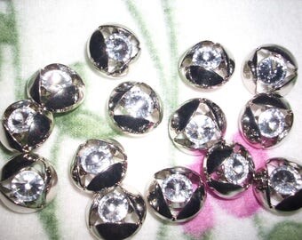 3 buttons with rhinestones (461)