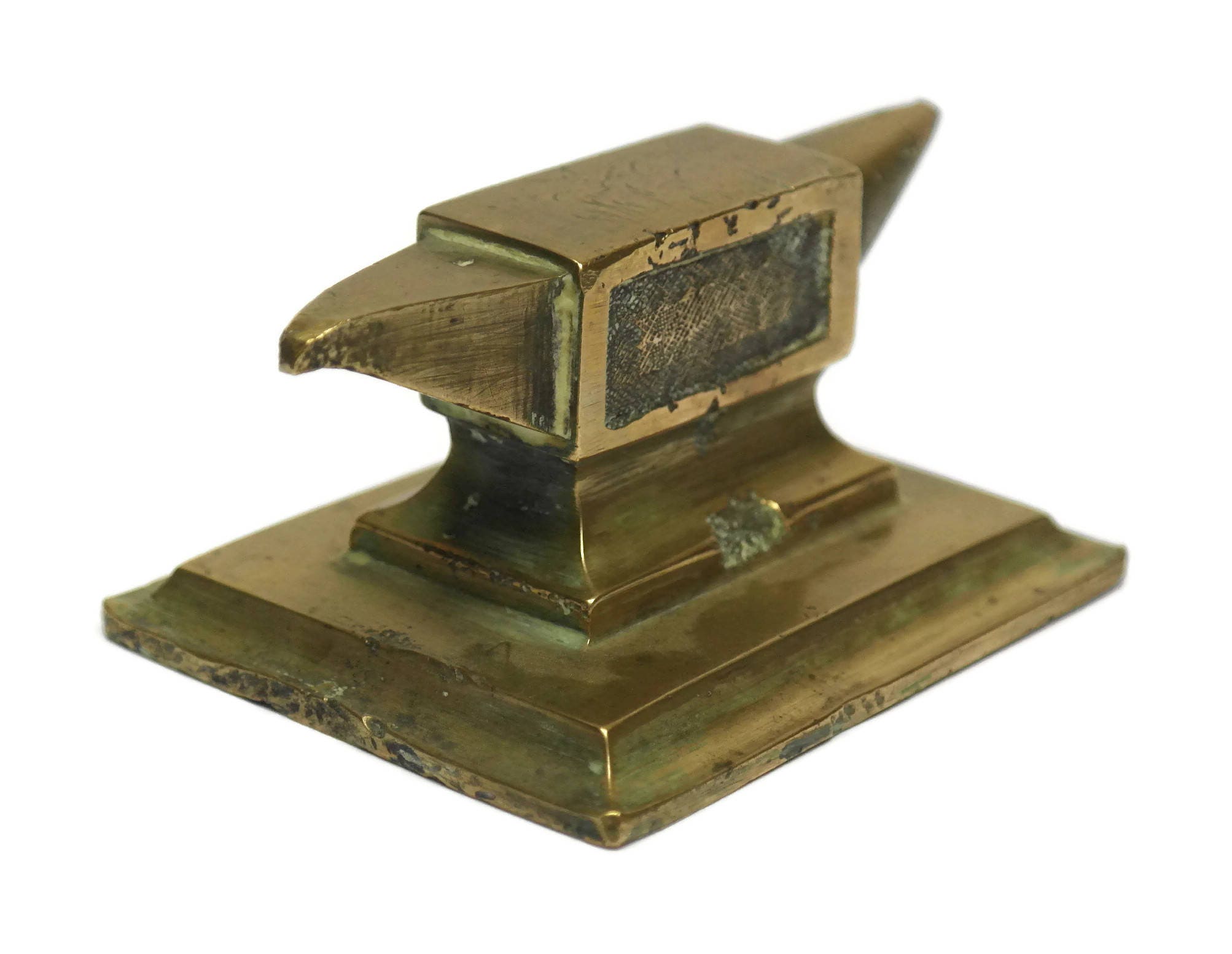 Antique Bronze Jeweler's Anvil. French Jewellery Maker's Miniature Anvil.