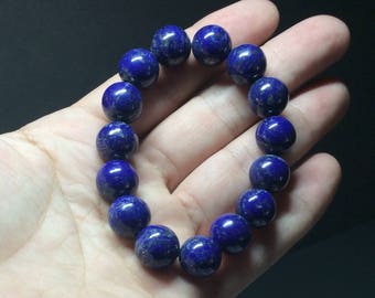 Lapis Lazuli Stretch Bracelet 13mm beads
