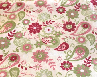 Fabric coupon 50 x 70 cm vintage theme