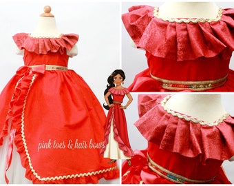 Elena of avalor Dress- elena of avalor costume- elena of avalor tutu dress-elena party-elena birthday-elena costume-elena dress