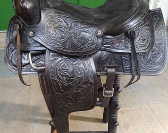 A Western Saddle Barstool
