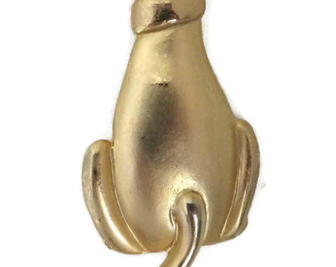Cat Brooch, Vintage Jewelry, Don-Lin Brooch, Vintage Satin Gold Tone Kitty Pin, Signed Designer Jewelry, Perfect Gift, Gift Box Cat Brooch, Vintage Jewelry, Don-Lin Brooch, Vintage Satin Gold Tone Kitty Pin, Signed Designer Jewelry, Perfect Gift, Gift Box