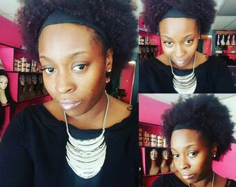 Hope floats afro human hair, head band wig