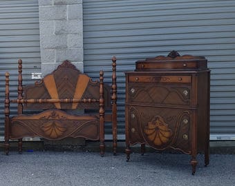 Bedroom Suite, Bedroom Set, Bed, Chest of Drawers, Customizable - VANITY SOLD