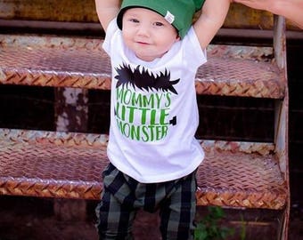 Halloween Shirt for boys, Mommy's Little Monster, 1st Halloween, Boys Halloween tee, Toddler Halloween Shirt, I've created A little monster