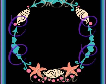Mermaid SVG Beach Life Shell Monogram Circle Arrow 2017 Mom Summer 1 2 Flower Flip Flops Hat Glasses Sunshine Pool Lake Shark Roe Boat Love.