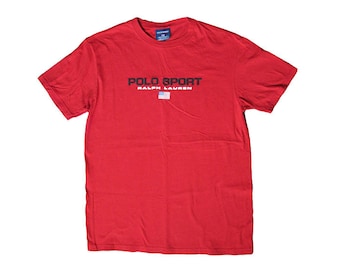 Vintage Polo Sport Ralph Lauren T-Shirt RL Small Sportswear 90s