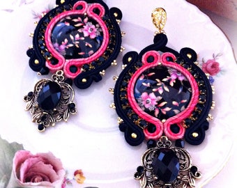 Soutache Earrings, Handmade Earrings, Soutache Jewelry, Handmade from Italy