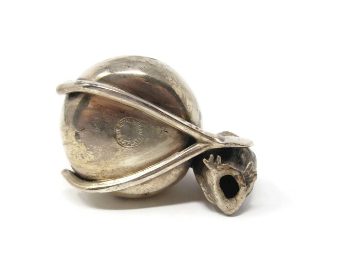 Antique Victorian Royal Silver Plate Figural Chick Wishbone Toothpick Holder - Triple Silver Plate Bird Toothpick Holder Silverplated