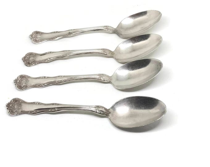 Antique Vintage Anchor ROGERS Anchor XII "ARGYLE" Silver Plate Spoons, Vintage Rustic Prairie Wedding