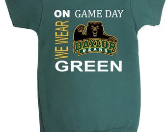 Baylor Bears On Game Day Baby Bodysuit