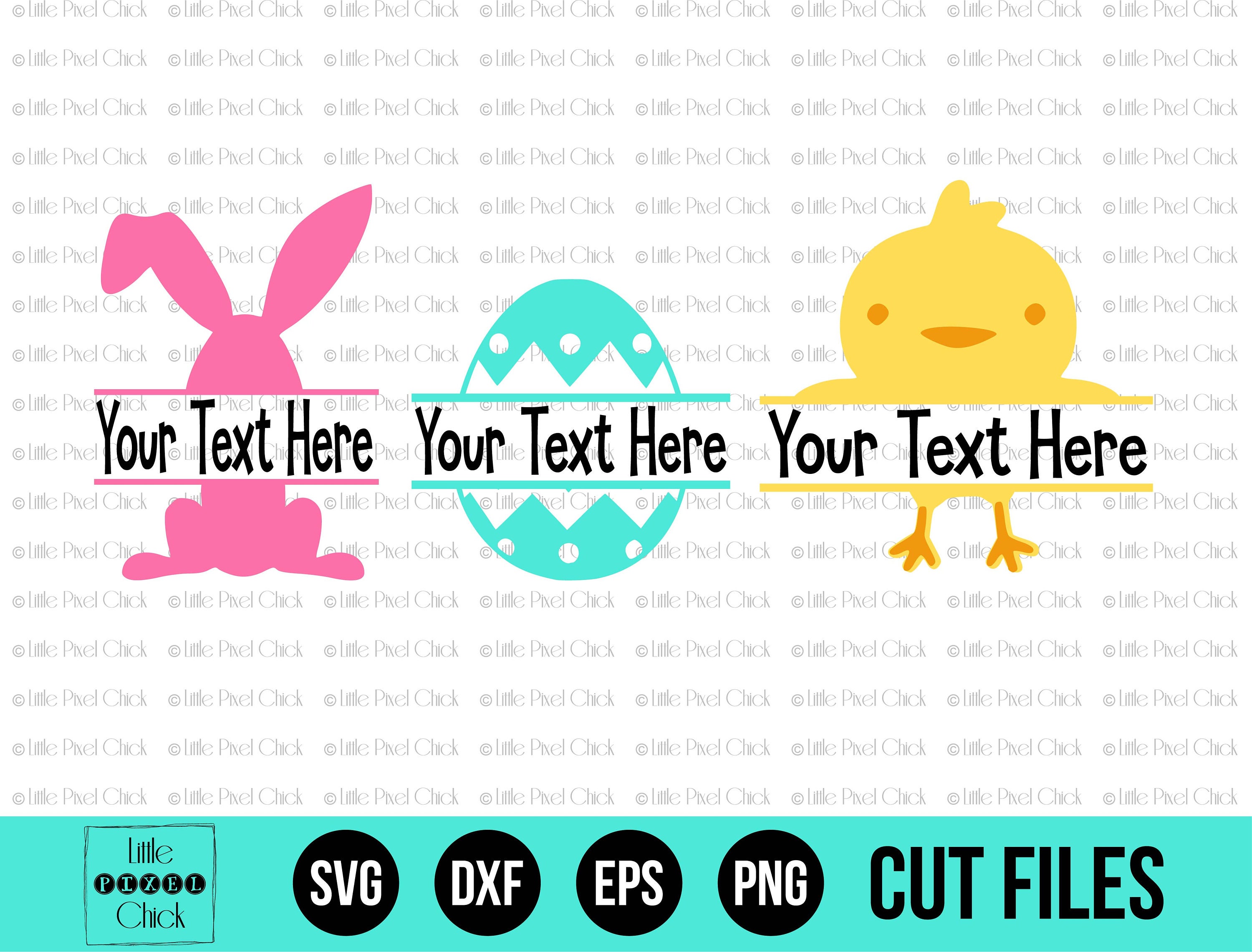 Download Easter SVG Easter Cut File Split Monogram Cricut Cut