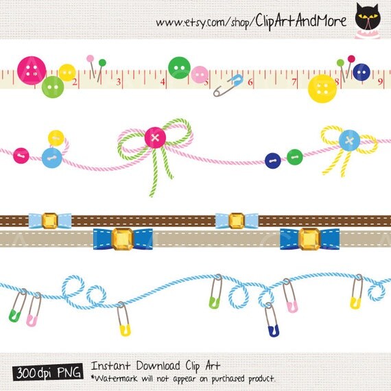 Sewing Clipart Clip Art Craft Border Frame Clipart Decorative
