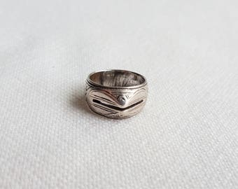 old and fine south morocco / sahrawi silver ring