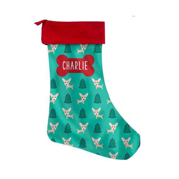 Personalized Chihuahua Dog Stocking Christmas Stockings
