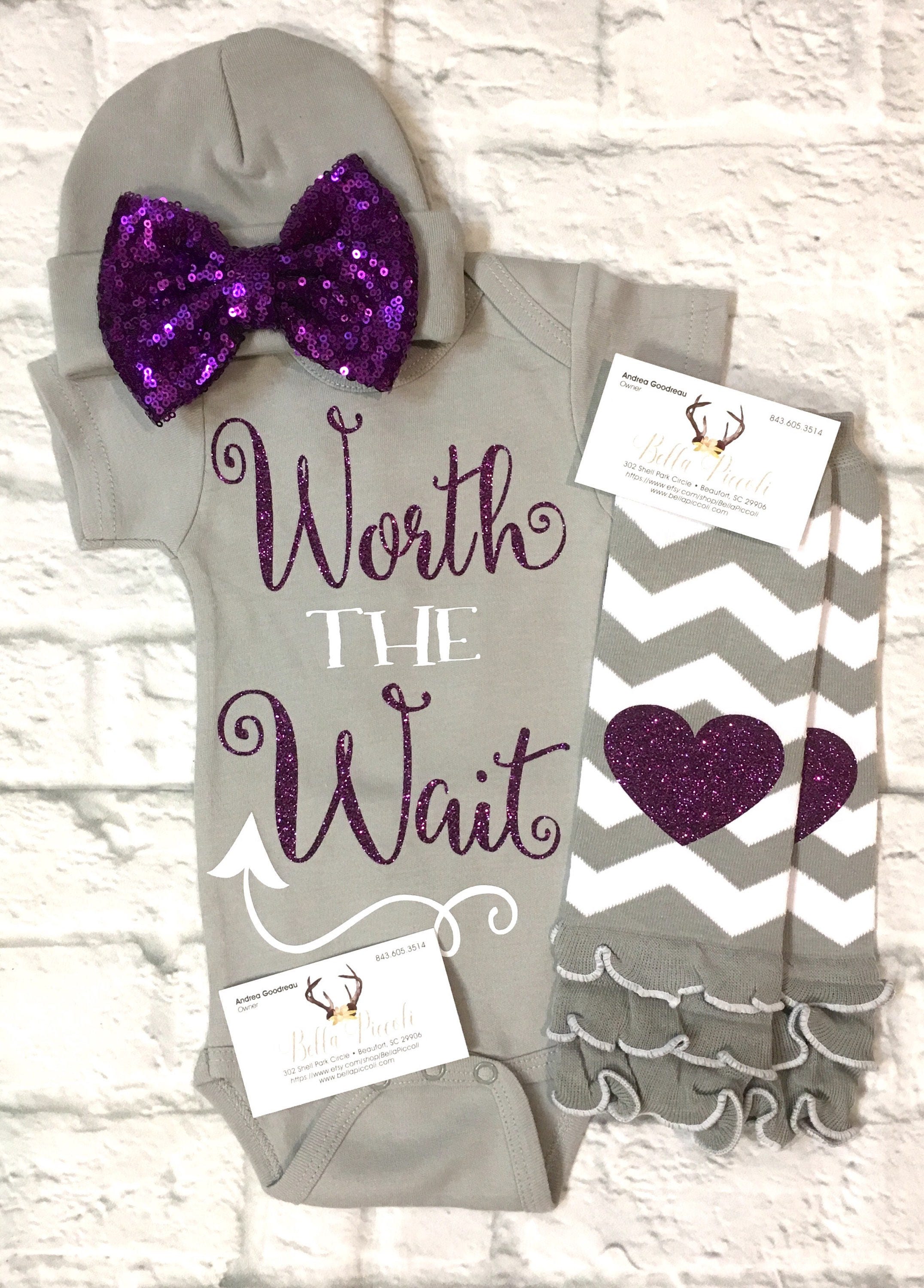 Baby Girl Clothes Worth the Wait Bodysuit Worth the Wait