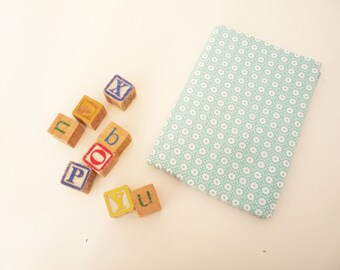Health - blue Scandinavian pattern notebook cover