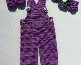 Crochet Baby Overalls