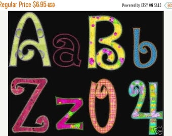 HUGE SALE SALE Instant Download Machine Embroidery Designs Applique Fonts Upper Lower Case Pes Format only