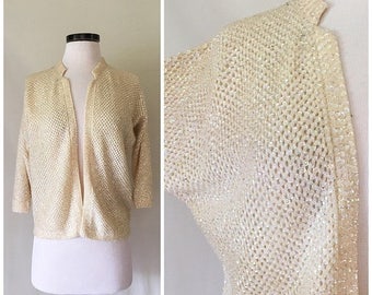 60s sequin sweater | Etsy