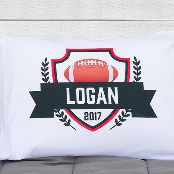 Personalized Sports Pillowcases Red Design