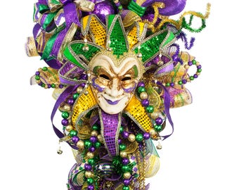 mardi gras teardrop swag