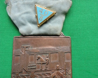 WW1 40 Hommes et 8 Chevaux Medal American Legion