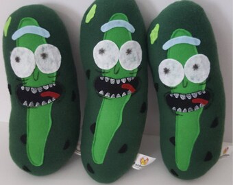 life size pickle rick pillow