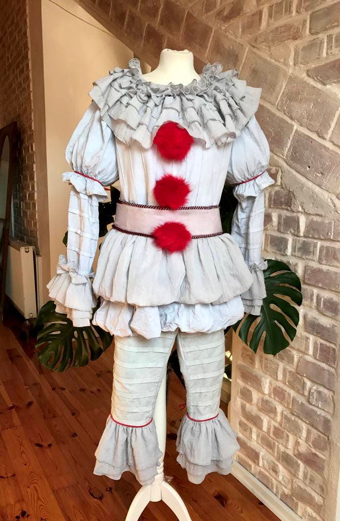 LIMITED Pennywise 2017 cosplay costume clown IT halloween