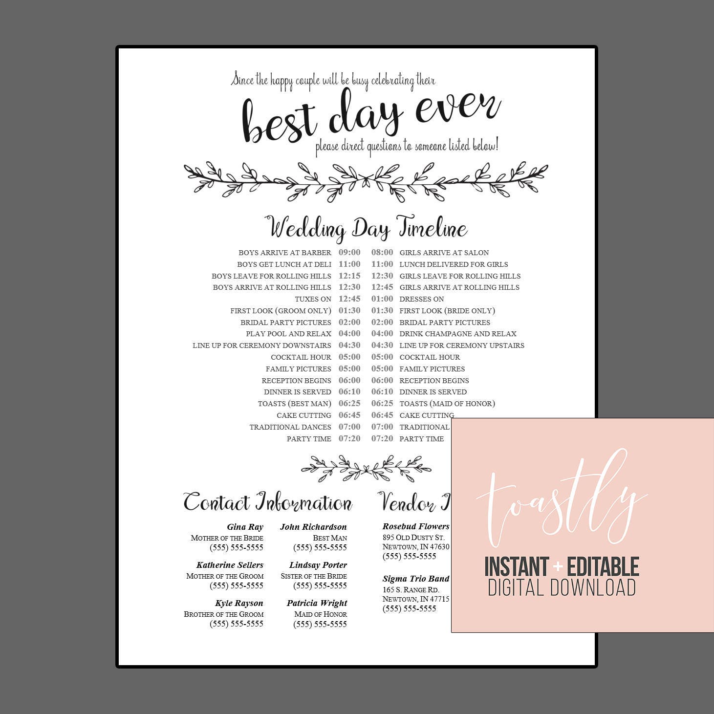 12-free-wedding-day-timeline-template-pdf-pics-rockchalkjay