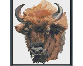 Buffalo Cross Stitch | Etsy