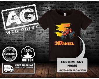 10%sale sale Blaze and The Monster Machines Birthday Shirt..