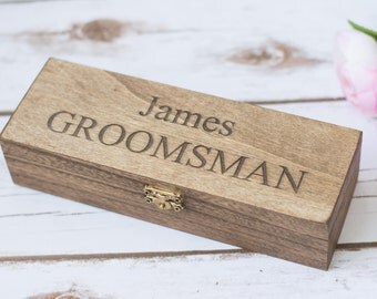 Groomsmen Gift Box Cigar box Personalized Cigar Boxes Bestman Gift Box Will you be my bestman Proposal Groomsmen Wooden Box Wedding Favor