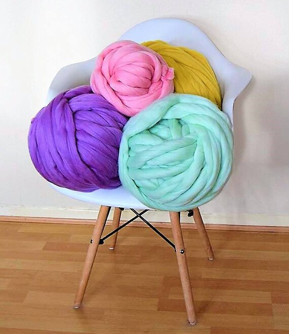 Giant yarn JUMBO YARN chunky 100 merino wool SALE extreme