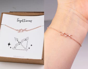 Horoscope jewelry, zodiac bracelet, Sagittarius zodiac, constellation bracelet, horoscope bracelet, zodiac jewelry, Sagittarius horoscope