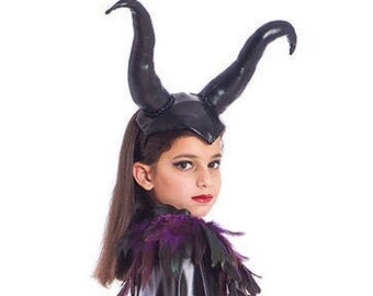 Maleficent Horns, Halloween Costumes, Kids Costumes, Girls Halloween Costume ,Girls Maleficent Horns, Girls Toddler Costume.