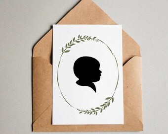 Baby silhouette | Etsy