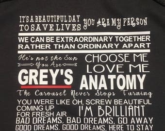 Grey's anatomy sweatshirt, grey anatomy unisex hoodie, gift for her, wife sister, best friend, Meredith and Christina, birthday gift