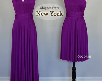 Purple Bridesmaid dress, party dress, convertible dresses, infinity dresses, multi way dress, prom dress, evening dress, cocktail dress