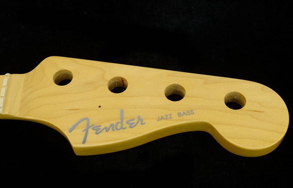 Fender Deluxe Jazz Bass Headstock Decal Logo Silver Foil