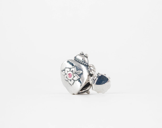 Ladybird Mom and Child Charm - 925 Sterling Silver Bead - Personalized Gift - Gift Packaging available - Birthday Gift-Christening Gift
