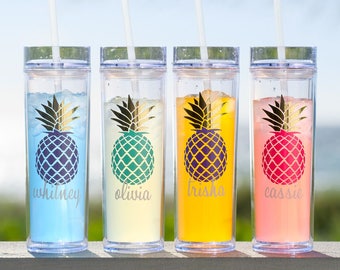 Skinny Tumblers, Monogram Tumblers Personalized Bridesmaids Gifts Bridesmaid Tumblers Gold Tumbler Cups Bridal Party Tumblers Skinny Tumbler