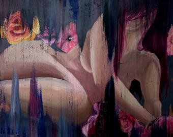 Seduction (oil painting, original, 40 x 50 cm)