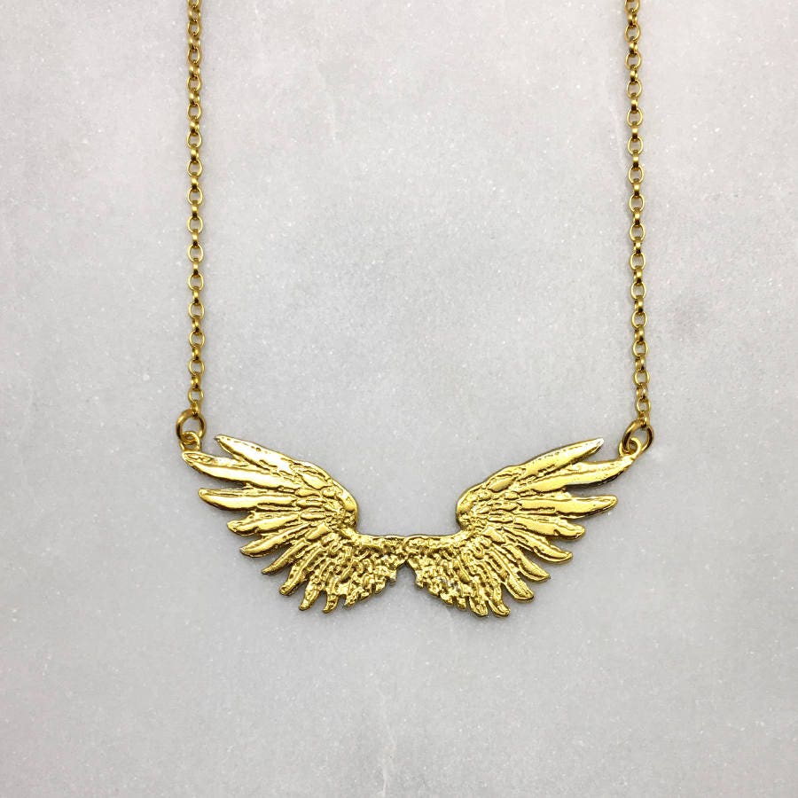Tiny Gold Wings Necklace