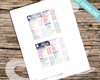 Disney Cruise Dream locator card - DIY Printable