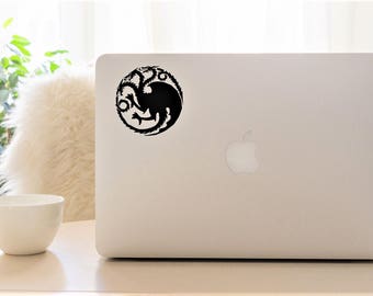 Decal {Game of Thrones sigil House Targaryen}-Laptop Decal/Laptop Sticker/Phone decal/Phone sticker/Car Sticker/Car Decal/Window Decal