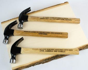 Hammer, Personalized Hammer, Engraved Hammer, Fathers Day Hammer, Father's Day Gift, Son's Hero Gift, Best Dad, #1 Dad, Daddy, PAPA